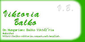 viktoria balko business card
